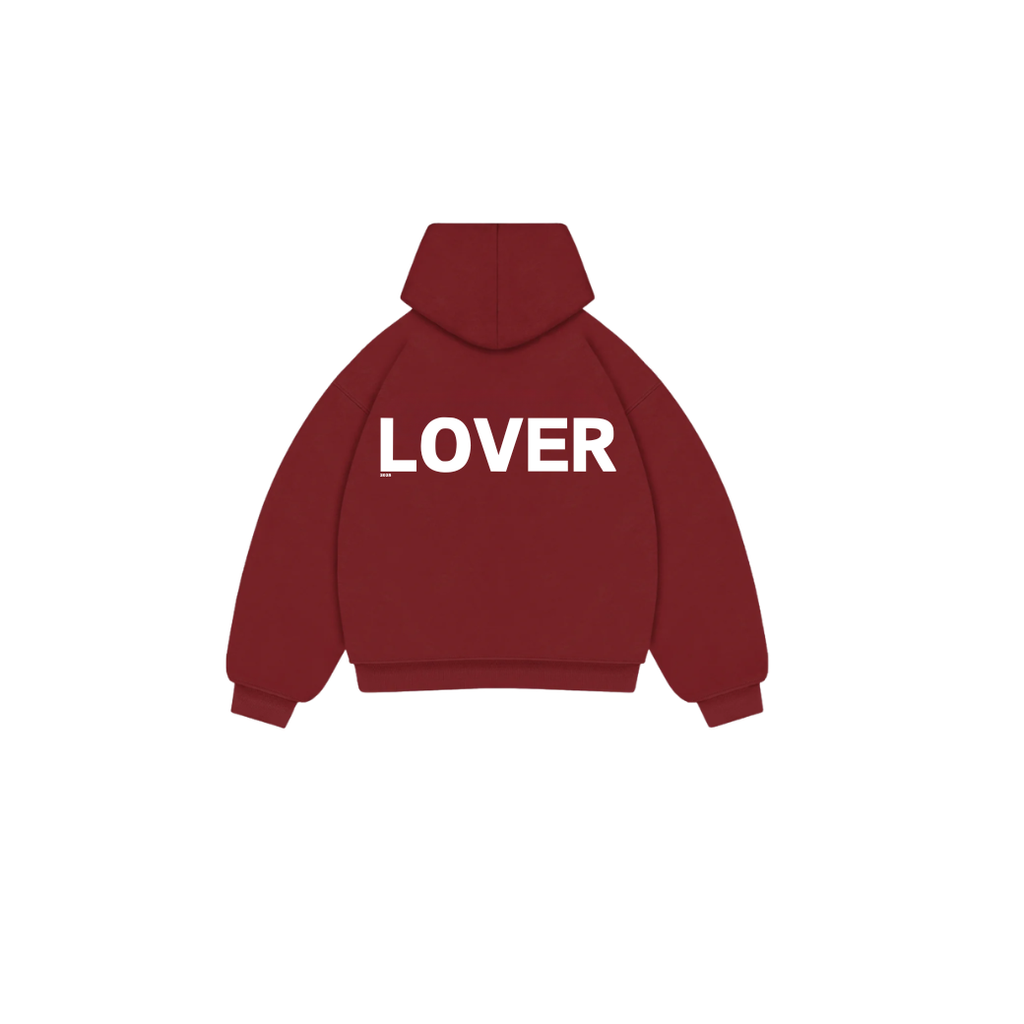 statement hoodie - Bordeaux Rood