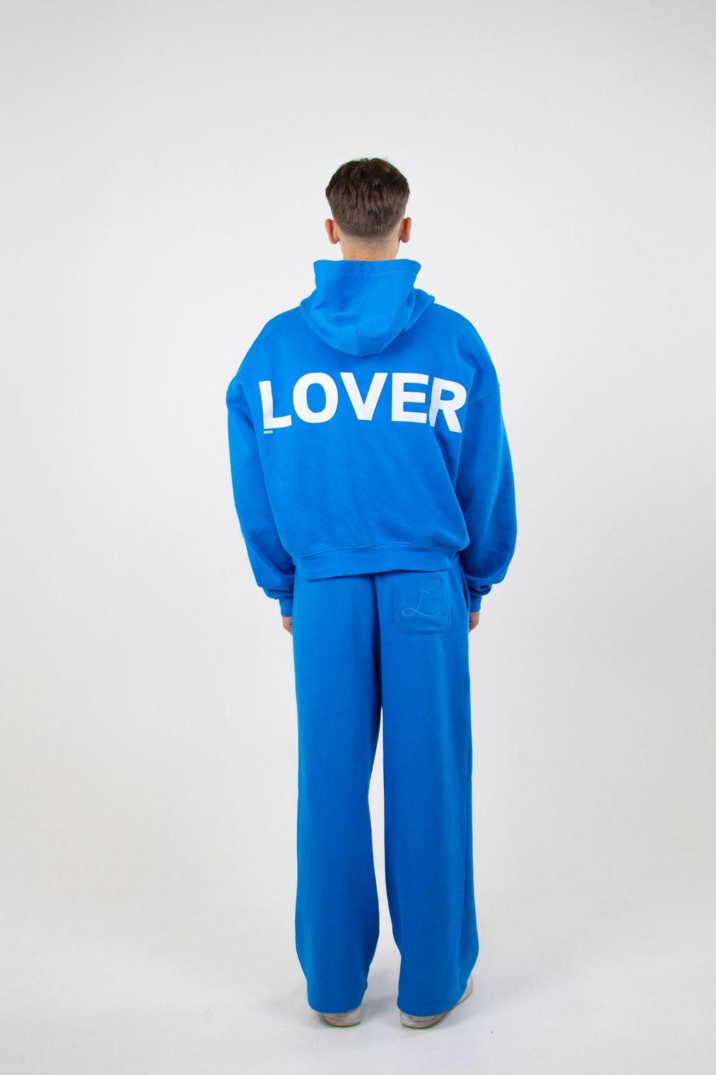 statement hoodie - Blauw