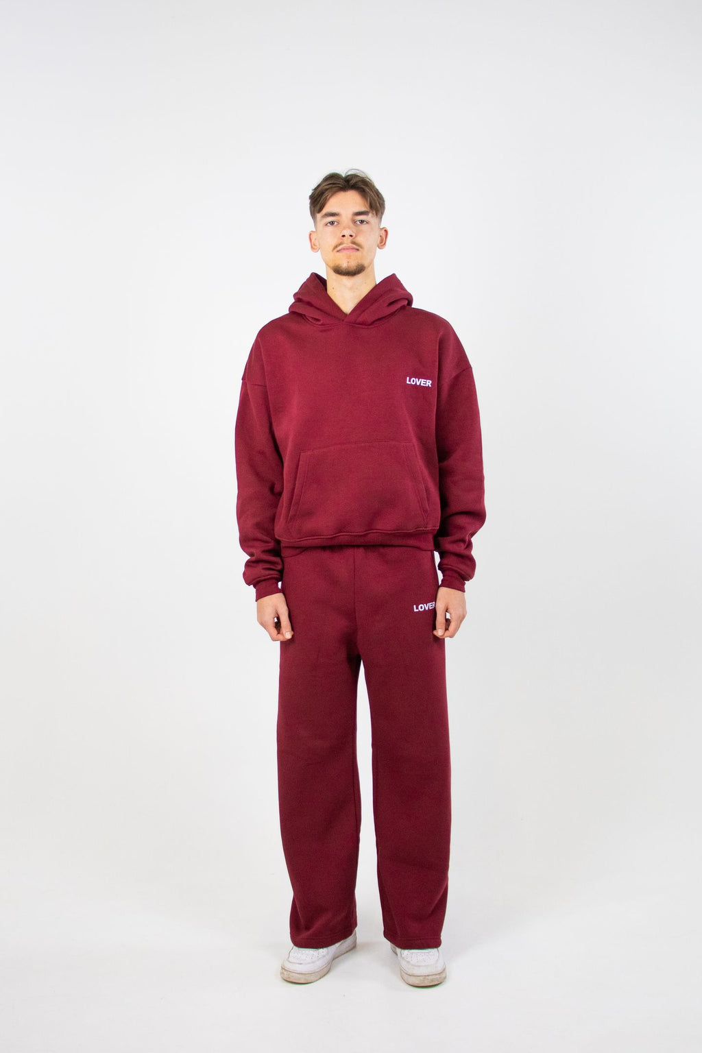 statement hoodie - Bordeaux Rood