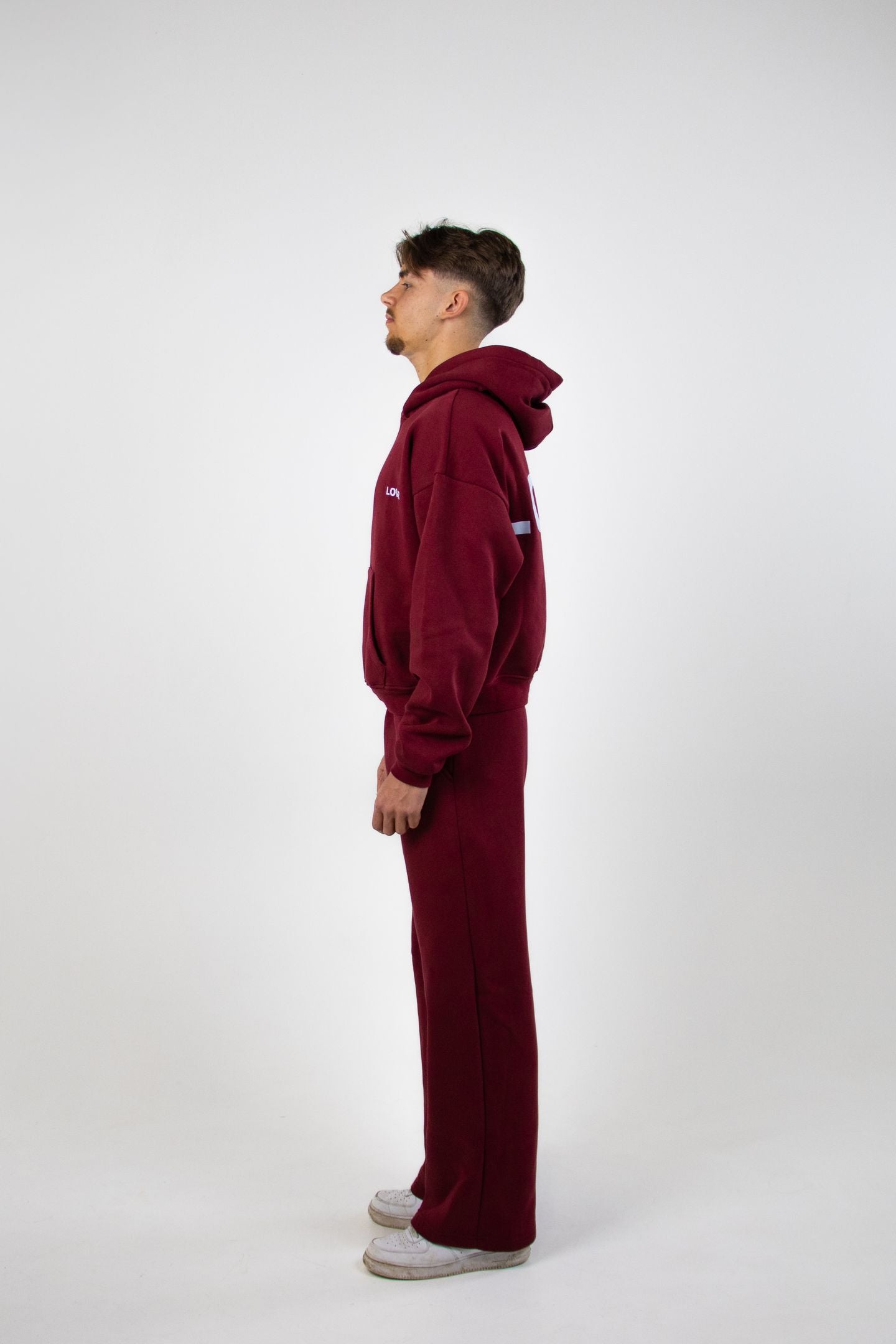 statement jogger - Bordeaux Rood