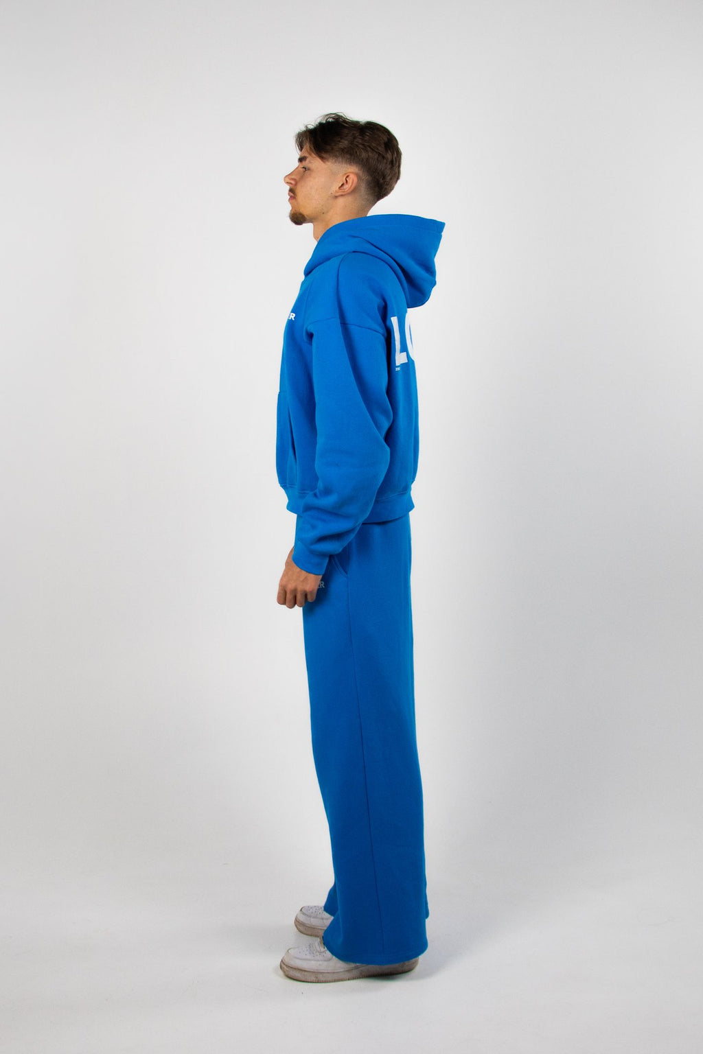 statement hoodie - Blauw